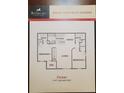 Floor plan for the DERBY model in the Belmont community, at 1097 sqft with two bedrooms, two bathrooms, living, and dining area at 36137 Lake Chase Blvd # 102, Zephyrhills, FL 33541