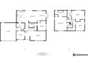 Detailed floor plan showcasing the layout of the two-story home at 1972 Lansing Dr, Clearwater, FL 33763
