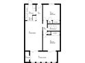Layout showing kitchen, living, bedrooms, bath, closets, hall, florida room and storage at 500 Glennes Ln # 202, Dunedin, FL 34698