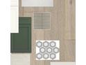 An array of design selections including cabinets, tile, flooring, and countertops creating a cohesive aesthetic at 31504 Hayman Loop, Wesley Chapel, FL 33545