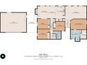 Detailed floor plan of the house layout, showing room dimensions and overall design at 17 Freshwater Dr, Palm Harbor, FL 34684