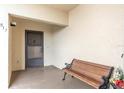 Cozy front porch with a bench, providing a welcoming entrance to the home at 8198 Terrace Garden Dr # 511, St Petersburg, FL 33709