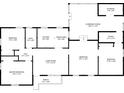 Detailed floor plan showcasing the layout of the home with dimensions for each room at 3317 15Th N St, St Petersburg, FL 33704