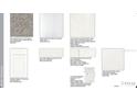 Selection of Shaw carpeting, timberlake cabinetry, and white Corian counter top finishes at 723 Steel Dr, Apollo Beach, FL 33572