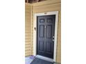 The front door has a black finish, number 105 displayed above and a sleek doorbell at 8630 Mallard Reserve Dr # 105, Tampa, FL 33614