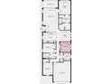 Floor plan showing a large kitchen, a study, a great room, a primary suite, and a 3-car garage at 3840 Consolare Ct, Wesley Chapel, FL 33543