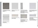 Image showing materials for countertops, flooring, backsplashes, cabinets and bathroom shower walls at 3840 Consolare Ct, Wesley Chapel, FL 33543
