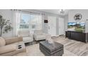 Cozy living room with neutral tones, plush seating, and a large window for natural light at 3226 Coventry N, Safety Harbor, FL 34695