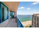 Enjoy breathtaking ocean views from this spacious balcony with seating at 1540 Gulf Blvd # 2107, Clearwater Beach, FL 33767