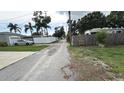 Street view of the property showing white fence, car, RV and some trees at 2410 38Th N Ave, St Petersburg, FL 33713