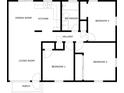 Home layout featuring 3 bedrooms, 1 bathroom, living room, kitchen and dining room at 5016 S 86Th St, Tampa, FL 33619