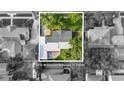 Aerial view of the property showcasing the home's layout and surrounding neighborhood at 4111 W Granada St, Tampa, FL 33629