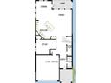 Detailed floor plan showcasing the layout of the home's first floor, including a kitchen, study, and garage at 640 Allora Ave, Nokomis, FL 34275
