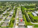 Aerial view of the neighborhood showcasing the property's location in a lush, residential area at 2866 Quail Crest Ct, Valrico, FL 33594