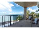 Relaxing balcony features comfortable seating and panoramic views of the bay at 602 Lime Ave # 102, Clearwater, FL 33756