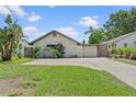 Charming single-story home featuring a well-manicured lawn and a private, attached single car garage at 1811 49Th N St, St Petersburg, FL 33710