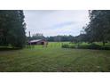 Exterior shot showcasing a barn with verdant surroundings, enhancing the property's rural charm and rustic appeal at 21451 Us Highway 98, Dade City, FL 33523