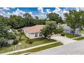 Beautiful home with mature landscaping, a three-car garage, and well-maintained lawn at 1216 Fox Chapel Dr, Lutz, FL 33549