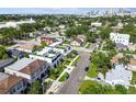 Beautiful aerial view of a neighborhood showcasing modern homes and lush greenery at 2405 W North B St # 1, Tampa, FL 33609