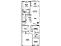 Detailed floor plan showcasing open concept living spaces, owner's suite, bedrooms and garage at 12574 Somatic Ct, Venice, FL 34293