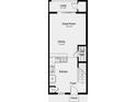 Downstairs floorplan featuring a kitchen, Great Room, and dining area at 14048 Textile Run, Parrish, FL 34219