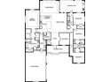 Detailed floor plan showcasing the layout of the entire home, including bedrooms and living spaces at 4800 Hickory Oak Dr, Brooksville, FL 34601