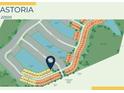 Community map showcasing available homesites within the neighborhood, including those on the irrigation lake at 2743 Winding Creek Trl, North Port, FL 34289