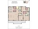 Two-bedroom, two-bathroom floor plan with open living space at 64 Bay Esplanade # 601, Clearwater, FL 33767