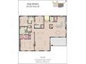 Two-bedroom, two-bathroom floor plan; 3,340 sq ft at 64 Bay Esplanade # 602, Clearwater, FL 33767