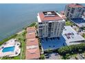 Stunning aerial view of waterfront property at 6322 Palma Del Mar S Blvd # 505, St Petersburg, FL 33715