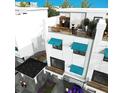 Top floor of a townhouse showing a rooftop deck with a hot tub at 11605 1St E St # A-4, Treasure Island, FL 33706