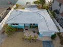 Top-down view of a single-story home with a carport at 1425 Corey S Way, South Pasadena, FL 33707