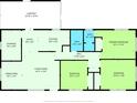 Floor plan displays 3 bedrooms, 2 baths, living room, kitchen at 8990 60Th N St, Pinellas Park, FL 33782
