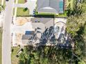 House under construction, viewed from above at 4780 Majestic Hills Loop, Brooksville, FL 34601