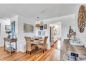 Charming dining area with a round table and built-in bench seating at 2960 59Th S St # 310, Gulfport, FL 33707