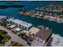 Bird's eye view of the property, highlighting its waterfront location at 12305 3Rd E St # 3, Treasure Island, FL 33706