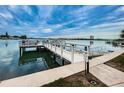 Scenic view of the condo's private dock on the water, perfect for relaxing at 1868 Shore S Dr # 410, South Pasadena, FL 33707