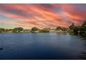Scenic lakefront view with vibrant sunset colors at 1901 Ohio Ne Ave, St Petersburg, FL 33703