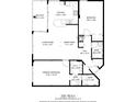 Detailed floor plan showing layout of a 1007 sq ft unit with a balcony at 6219 Palma Del Mar S Blvd # 602, St Petersburg, FL 33715