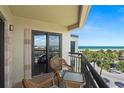 Balcony boasting panoramic ocean and beach views at 4510 Gulf Blvd # 508, St Pete Beach, FL 33706