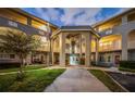 The building boasts an inviting entrance with beautiful architecture and a welcoming courtyard at 2228 Swedish Dr # 42, Clearwater, FL 33763