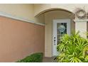 Inviting front door entry to a beautiful townhome at 6319 Vista Verde E Dr, Gulfport, FL 33707