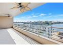 Balcony overlooking the water with beautiful views at 2775 Kipps Colony S Dr # 204, St Petersburg, FL 33707