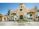 Ornate entrance to the Bay Watch community at 2746 Via Tivoli # 132B, Clearwater, FL 33764