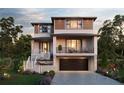 Two-story modern home with attached garage and balcony at 1735 Massachusetts Ne Ave, St Petersburg, FL 33703