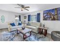Relaxing living room featuring a neutral color scheme and comfortable furniture at 5609 20Th S Ave, Gulfport, FL 33707