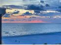Breathtaking sunset over the ocean, view from beachfront property at 3820 Gulf Blvd # 608, St Pete Beach, FL 33706