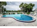 Kidney-shaped swimming pool with lounge chairs at 1211 N Mcmullen Booth Rd # 1211, Clearwater, FL 33759