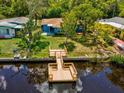 Private dock with water access, perfect for enjoying the Florida lifestyle at 5425 Waters Edge Dr, New Port Richey, FL 34653