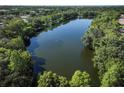 Community lake view from above at 2585 Bay Berry Dr # 43D, Clearwater, FL 33763
